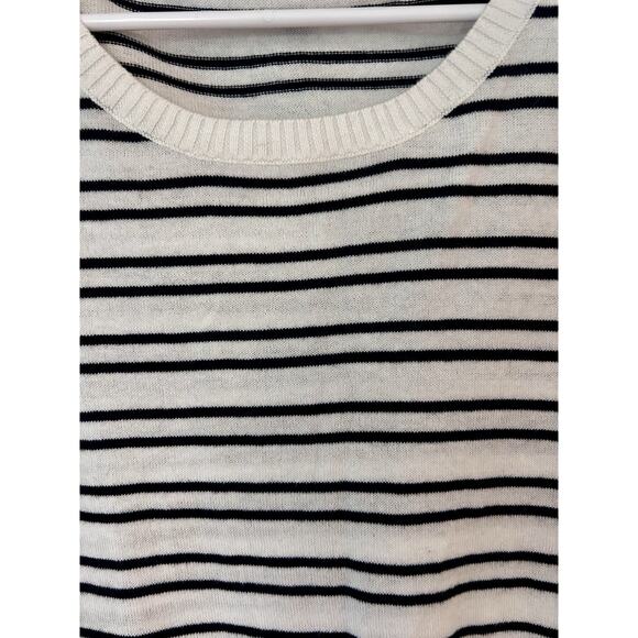 ASOS Stripe Sweater With Elbow Patches White/navy US22 EU54‎ - Picture 5 of 10